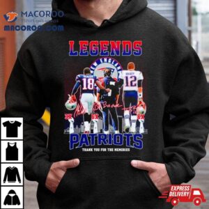 Legends New England Patriots Thank You For The Memories Skyline Signatures Shirt