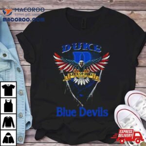 Let S Go Duke Duke Blue Devils Football Us Eagle Tshirt