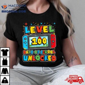 Level Days Of School Unlocked Boys Gamer Video Games Tshirt