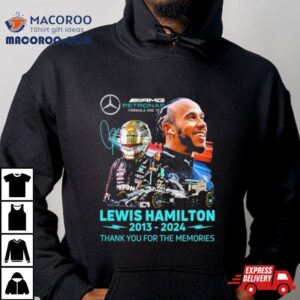 Lewis Hamilton Thank You For The Memories Signatures Tshirt