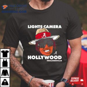 Light Camera Hollywood Roll Tide Willie Tshirt