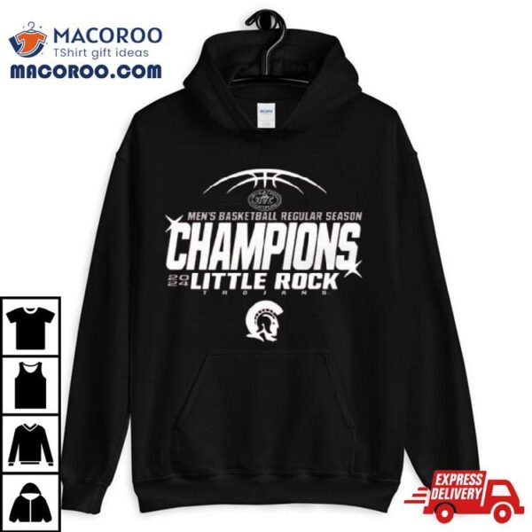 Little Rock Trojans 2024 Ovc Men’s Basketball Regular Season Champions Shirt