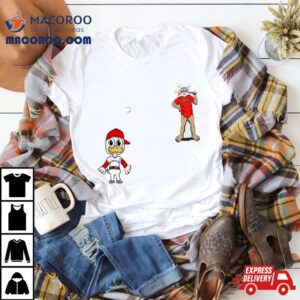 Los Angeles Angels Vs Arizona Diamondbacks Mlb Mascot Cartoon Baseball Tshirt