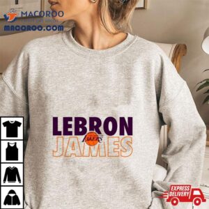 Los Angeles Lakers Lebron James Logo Tshirt