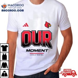 Louisville Cardinals Adidas Unisex 2024 On Court Bench Our Moment Long Sleeve T Shirt