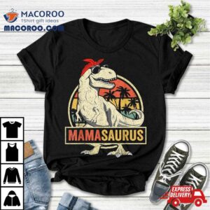 Mamasaurus T Rex Dinosaur Mama Saurus Family Matching Tshirt