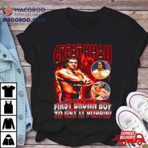 Mansoor Wearing Great Khali First Brown Boy To Get It Poppin’ Shirt