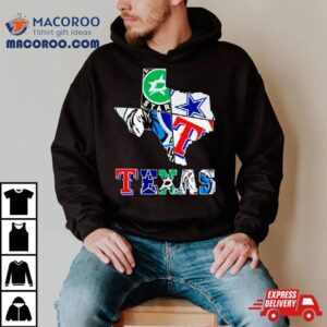 Maps Texas Sports Teams Logo Tshirt