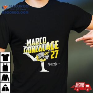 Marco Gonzalace Gonzales Pittsburgh Pirates Signature Tshirt