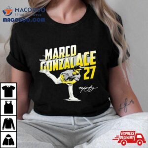 Marco Gonzalace Gonzales Pittsburgh Pirates Signature Tshirt