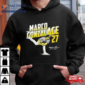 Marco Gonzalace Gonzales Pittsburgh Pirates Signature Tshirt