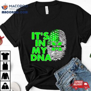 Marshall Thundering Herd It S In My Dna Fingerprin Tshirt