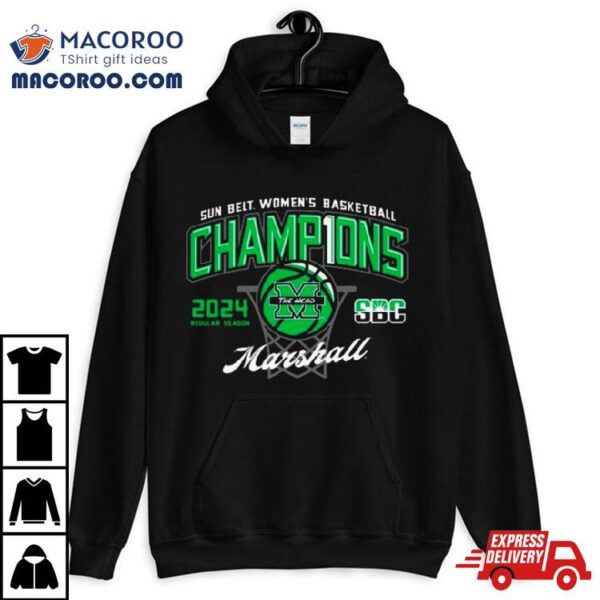 Marshall University Women’s Basketball 2024 Sun Belt Conference Regular Season Champions Shirt