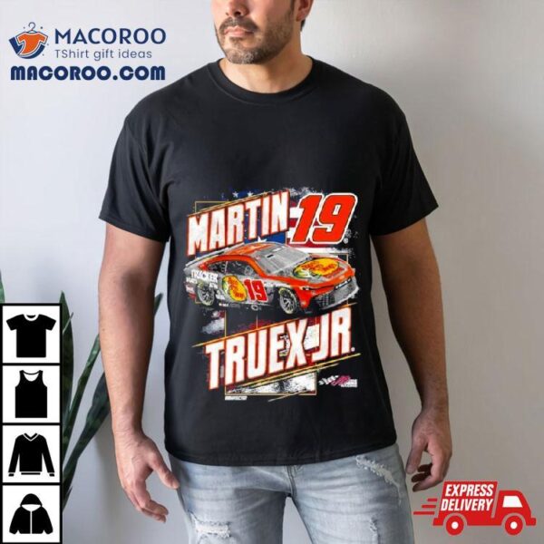 Martin Truex Jr Joe Gibbs Racing Team Collection Navy Bass Pro Shops Patriotic 2024 T Shirt