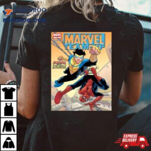 Marvel Team Up Spiderman Meets Invicible Tshirt