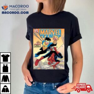 Marvel Team Up Spiderman Meets Invicible Tshirt