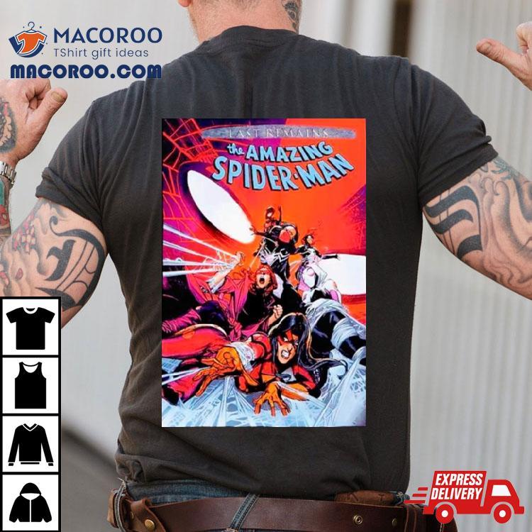 Marvel The Amazing Spider Man Last Remains Comic Cover Tshirt 
