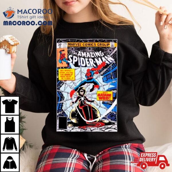 Marvel The Amazing Spider Man Madame Web Comic Cover Shirt