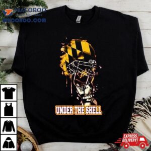 Maryland Terrapins Under The Shell Rising Helmet Tshirt