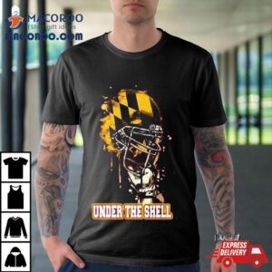 Maryland Terrapins Under The Shell Rising Helmet Tshirt