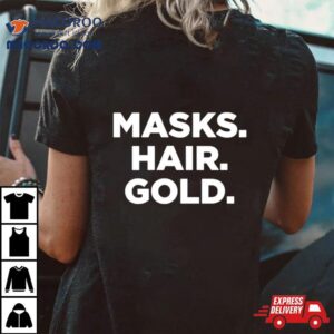 Masks Hair Gold Tshirt