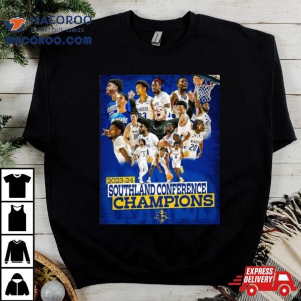 Mcneese State Cowboys Men’s Basketball 2024 Southland Conference Champions Shirt