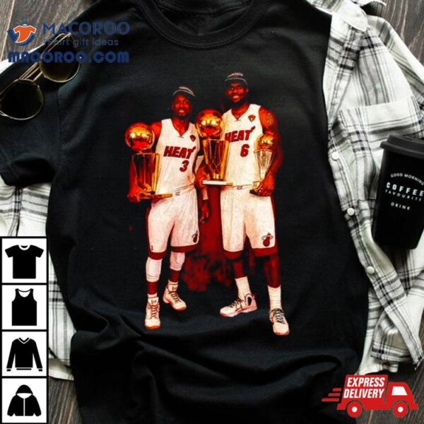 Miami Heat Lebron James And Dwyane Wade Shirt