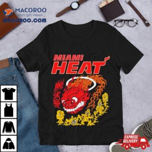 Miami Heat Retro Basketball Dragon Hot Fire Shirt