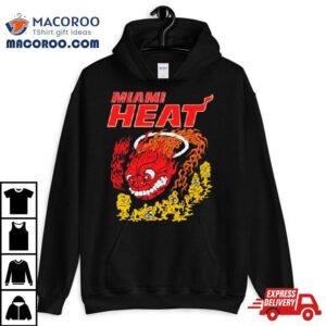 Miami Heat Retro Basketball Dragon Hot Fire Shirt