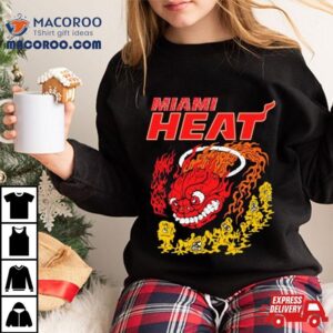 Miami Heat Retro Basketball Dragon Hot Fire Tshirt