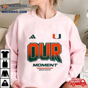 Miami Hurricanes Adidas Unisex 2024 On Court Bench Our Moment Long Sleeve T Shirt