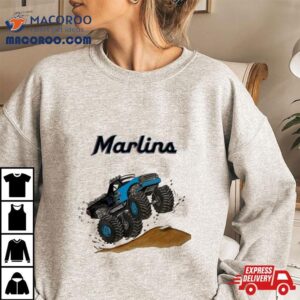 Miami Marlins Monster Truck Mlb Tshirt