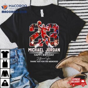 Michael Jordan Happy Birthday Thank You For The Memories Tshirt