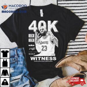 Michael Jordan Goat Los Angeles Lakers Witness 40k Signature Shirt