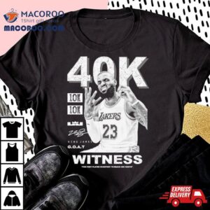 Michael Jordan Goat Los Angeles Lakers Witness 40k Signature Shirt