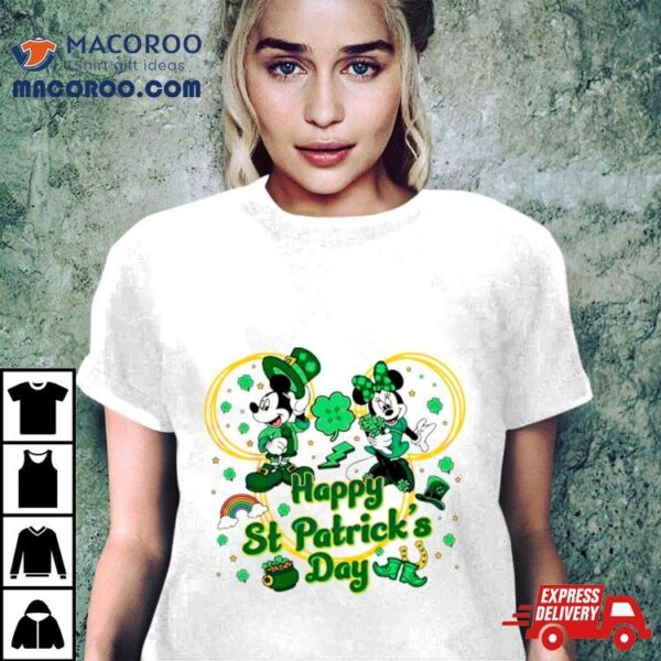 Mickey And Minnie Happy St Patrick’s Day Shirt