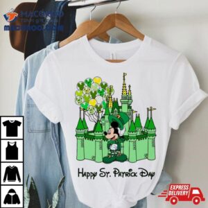 Mickey Castle Disney Happy St Patrick Rsquo S Day Tshirt