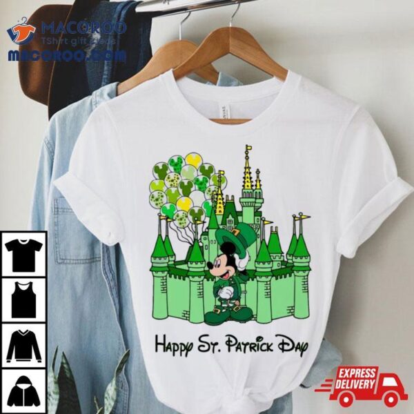 Mickey Castle Disney Happy St. Patrick’s Day Shirt