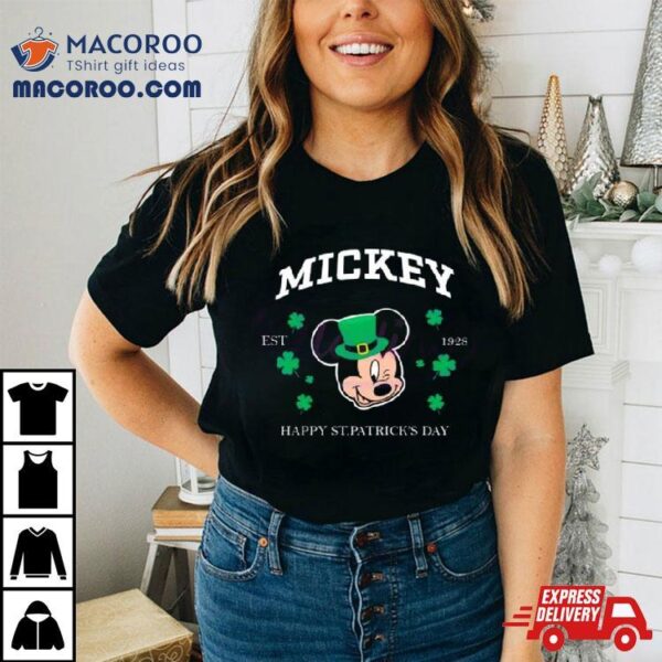 Mickey Happy St Patricks Day Est 1928 Shirt