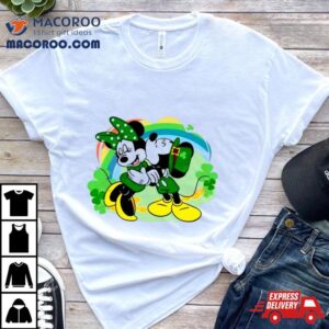 Mickey Minnie Irish Four Leaf Clover Patrick Rsquo S Day Tshirt