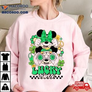 Mickey Minnie St Patrick Rsquo S Day Lucky Vibes Tshirt