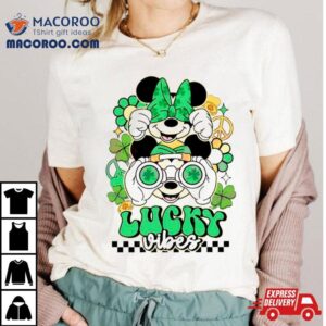 Mickey Minnie St Patrick Rsquo S Day Lucky Vibes Tshirt