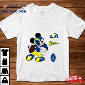 Mickey Mouse Player Los Angeles Rams Disney Football Tshirt