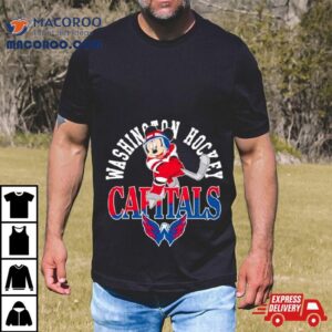 Mickey Mouse Ready Play Hockey Washington Capitals Tshirt