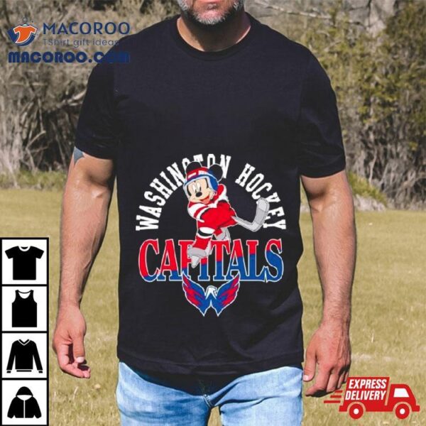 Mickey Mouse Ready Play Hockey Washington Capitals Shirt