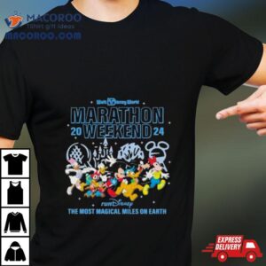 Mickey Mouse Running Walt Disney World Marathon Tshirt