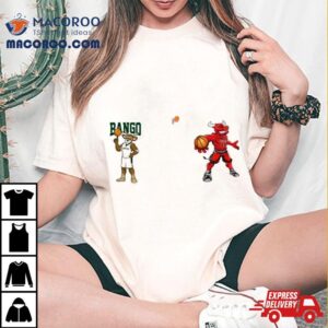 Milwaukee Bucks Vs Chicago Bulls Nba Mascot Cartoon Basketball Tshirt