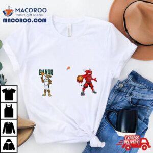 Milwaukee Bucks Vs Chicago Bulls Nba Mascot Cartoon Basketball Tshirt