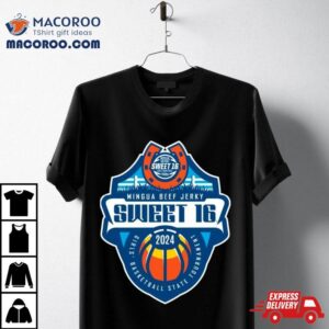 Mingua Beef Jerky Sweet 16 2024 Girls’ Basketball State Tournament Logo Shirt