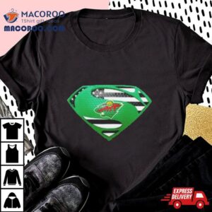 Minnesota Wild Usa Flag Inside Superman Tshirt